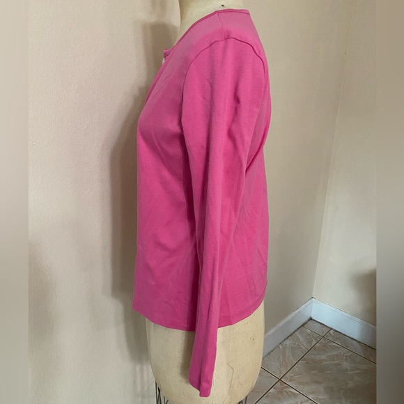 L.L. Bean Cardigan Jacket. Hot Pink. Size XS - Picture 2 of 5